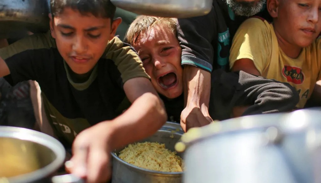 مجاعة في غزة (أ ف ب).