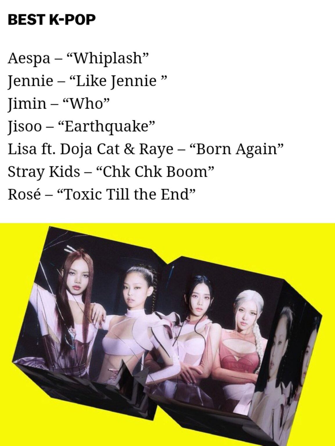 250805 تصبح Blackpink أول مجموعة K-Pop مع ترشيح جميع الأعضاء للحصول على نفس الجائزة في جوائز MTV Video Music Awards!