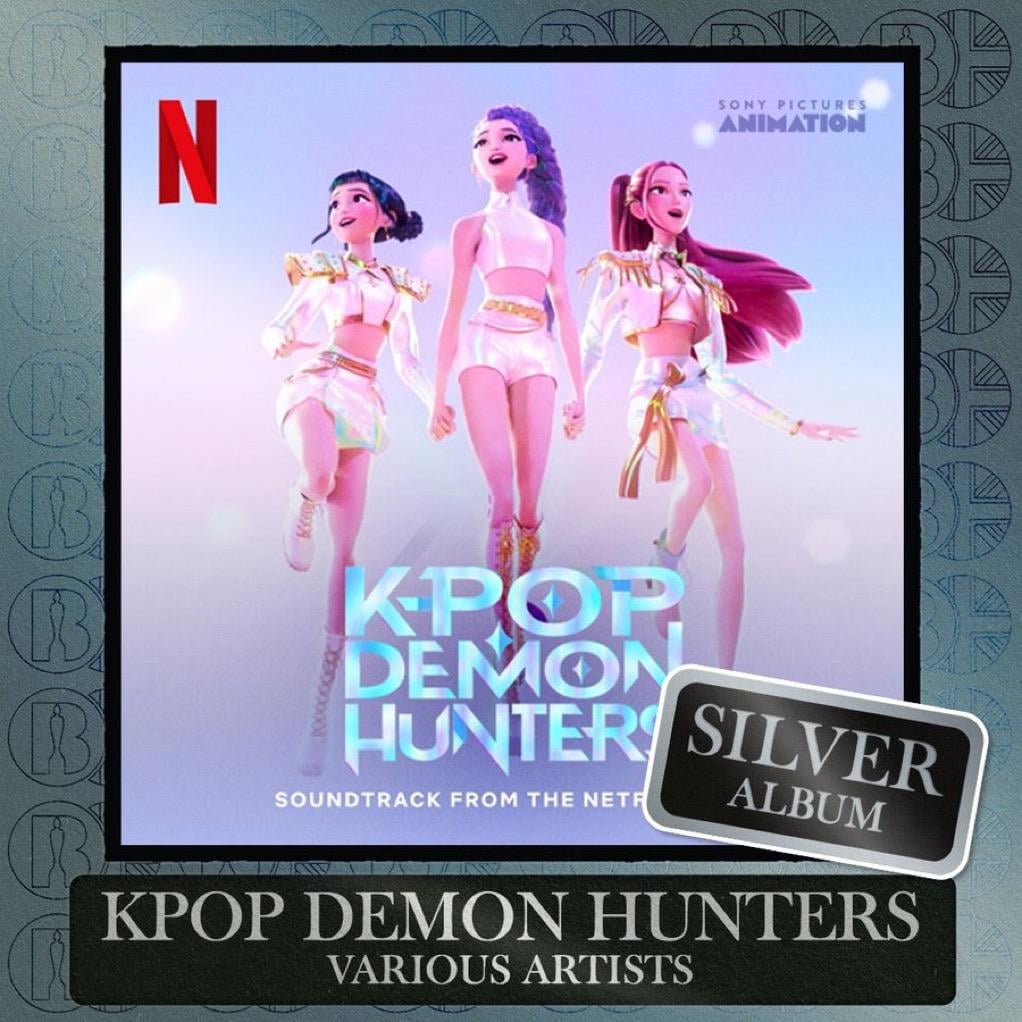 "Kpop Demon Hunters (الموسيقى التصويرية من فيلم Netflix)" الآن Brit Silver Silver