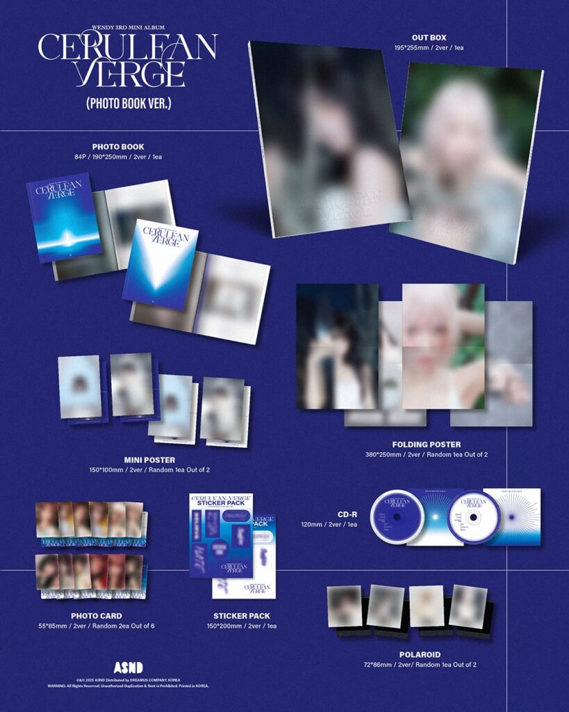 Wendy (Red Velvet) - الألبوم المصغر الثالث: Cerulean Verge (ألبوم التغليف / معاينة البضائع)