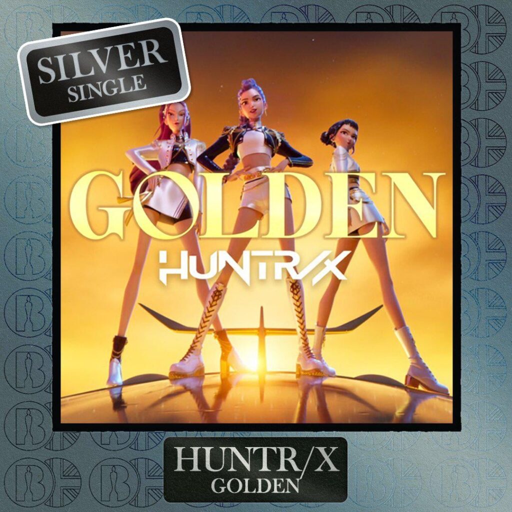 "Golden" لـ Huntr/X و Ejae و Audrey Nuna & Rei Ami من KPOP Demon Hunters OST أصبح الآن Brit Certified Silver