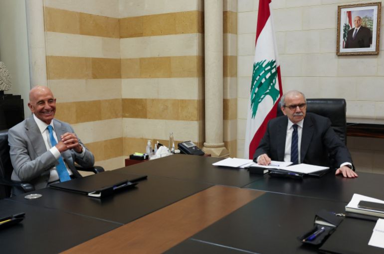 لقاء سلام وباراك في بيروت