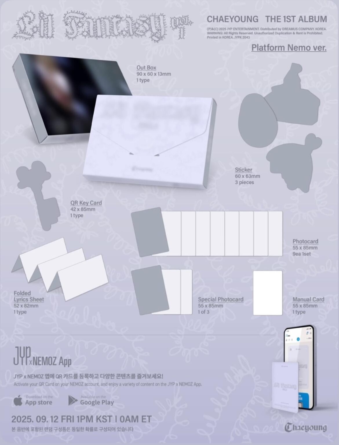 250828 تحديث قصة Instagram - Chaeyoung الألبوم الأول "Lil Fantasy Vol.1" معاينة الألبوم (منصة Nemo Ver.)