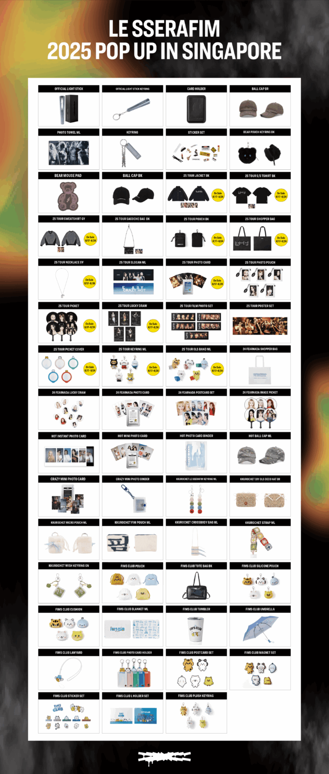 250805 Le Serafim - [NOTICE] Le Seerafim 2025 المنبثقة في سنغافورة (معلومات الزوار)