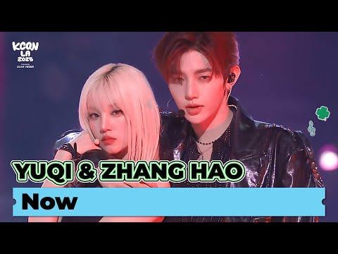 250818 Yuqi & Zerobaseone (ZB1) Zhang Hao - الآن (Orig. Maker) @ KCON LA 2025