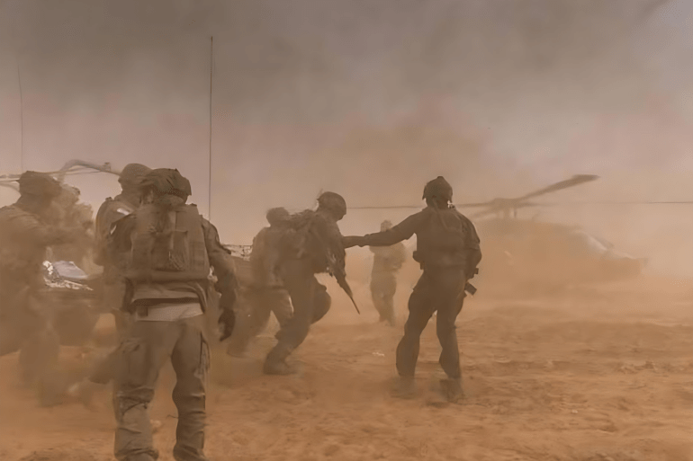 المقاومة تدمر آليات إسرائيلية بغزة ومروحيات الاحتلال تجلي جنودا مصابين (youtube/aljazeera)