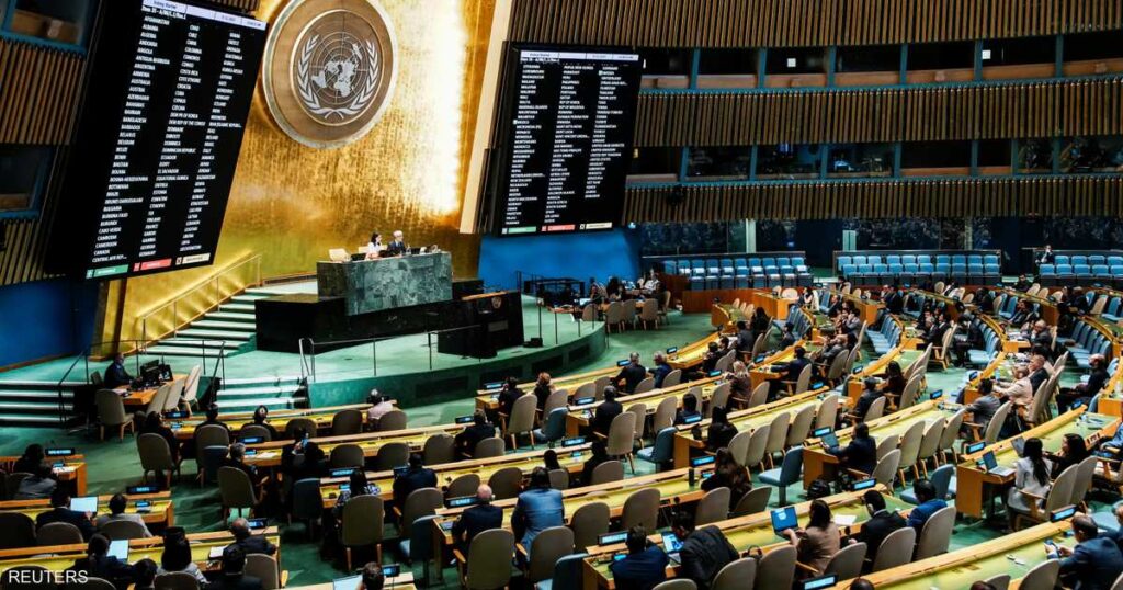 الأمم المتحدة تقر بأغلبية ساحقة إعلانا حول حل الدولتين