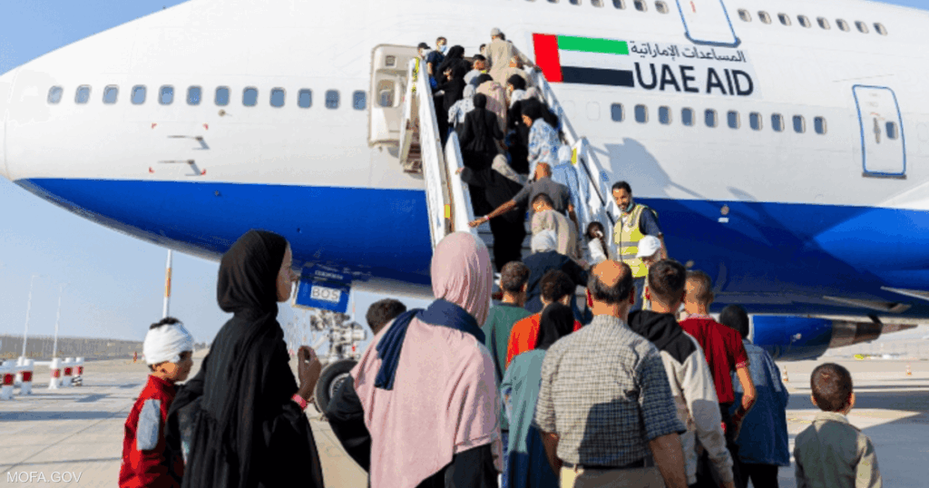 الإمارات تنفذ إخلاء طبيا عاجلا لـ119 مريضا ومصابا من غزة