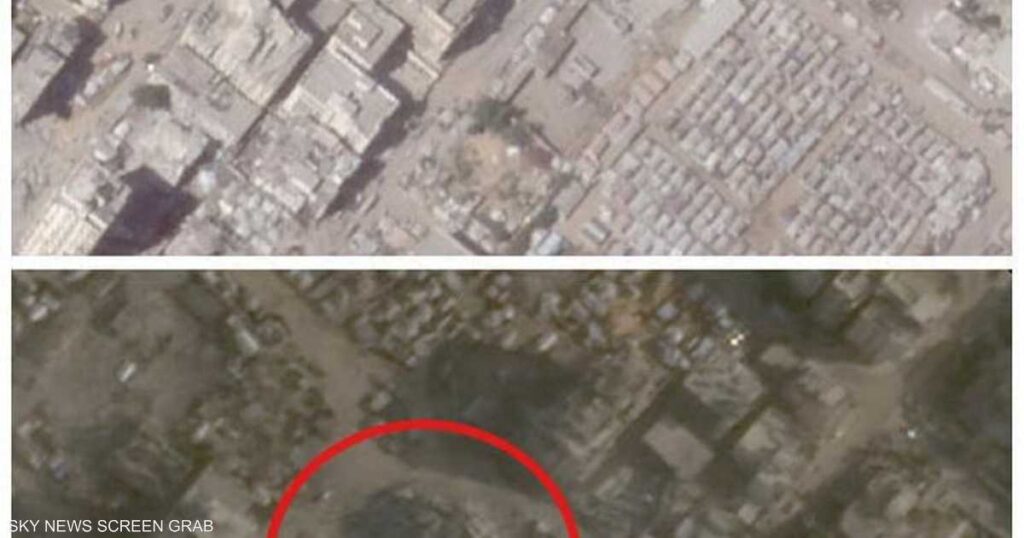 قبل وبعد.. صور فضائية ترصد حجم الدمار في أحياء غزة