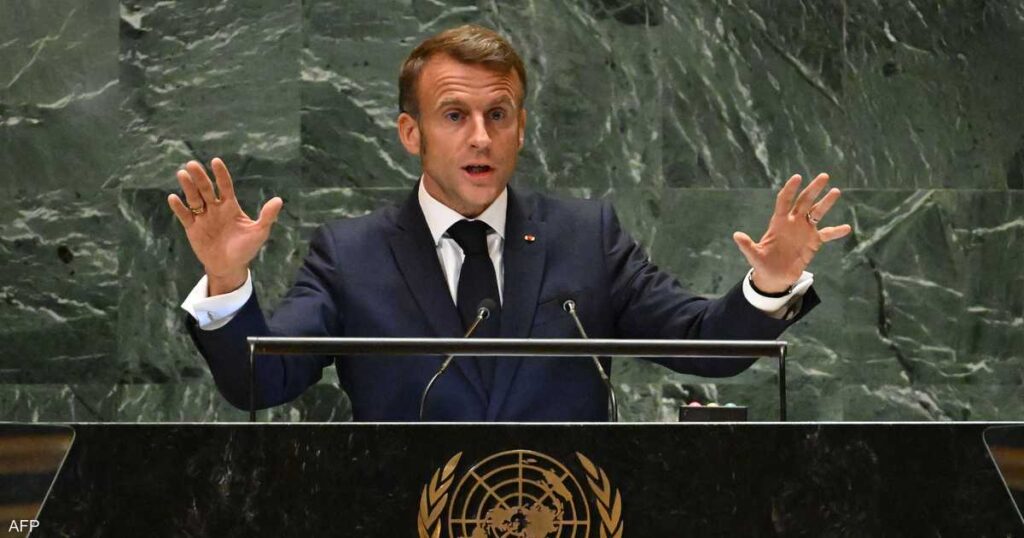 ماكرون يعلن اعتراف فرنسا بدولة فلسطين