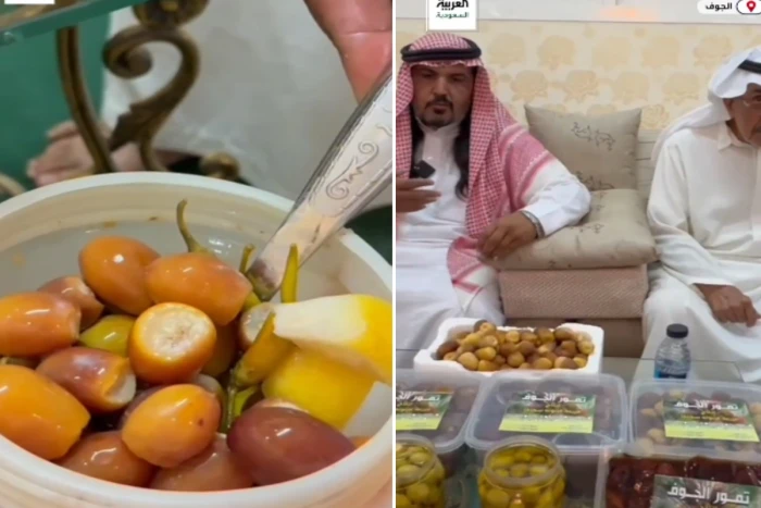 صحيفة المرصد - "بديل الزيتون".. بالفيديو: مزارع سعودي يبتكر مخللًا من ثمار النخيل المتساقطة في الجوف