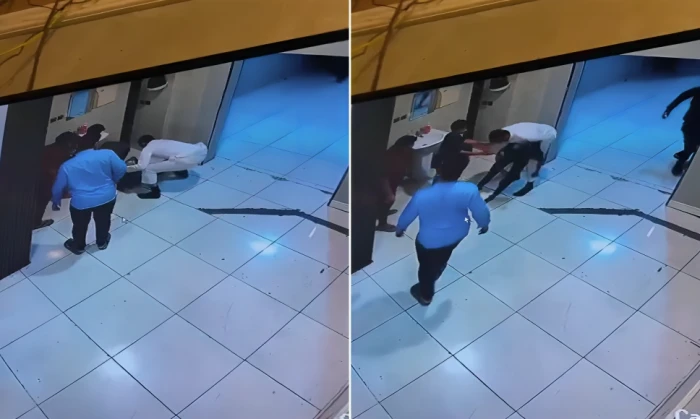 صحيفة المرصد - بالفيديو: لحظة إنقاذ شاب سعودي لطفل في أبها بعدما علقت قطعة بلاستيكية في حلقه وسقط مغشياً عليه