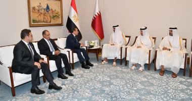 الرئيس السيسى يلتقى أمير قطر ويؤكد استعداد مصر التام لتقديم كافة أشكال الدعم لصون سيادة الدوحة الرئيس السيسى يلتقى أمير قطر ويؤكد استعداد مصر التام لتقديم كافة أشكال الدعم لصون سيادة الدوحة