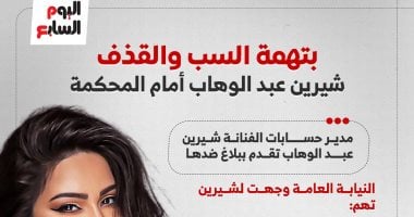 شيرين عبد الوهاب أمام المحكمة بتهمة السب والقذف.. إنفوجراف