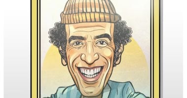 هرم الكوميديا.. كاريكاتير "اليوم السابع" يُحيى ذكرى رحيل الفنان نجاح الموجى