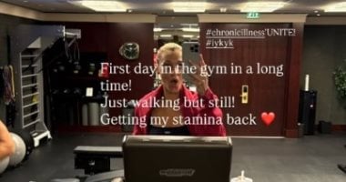 بتحاول تستعيد عافيتها.. بيلا حديد تنشر صورة لها أثناء ممارسة الرياضة