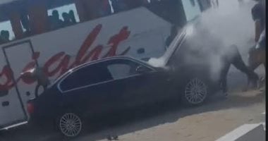 السيطرة على حريق محدود بسيارة الإعلامى أحمد شوبير السيطرة على حريق محدود بسيارة الإعلامى أحمد شوبير