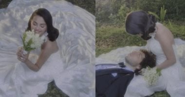 تفاصيل فستان زفاف سيلينا جوميز.. تصميم رالف لورين بروح نجمات الخمسينيات