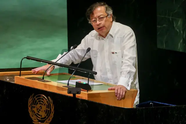 الرئيس الكولومبي غوستافو بيترو في الجمعية العامة للأمم المتحدة