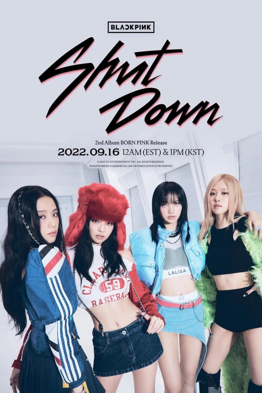 250916 في هذا اليوم قبل ثلاث سنوات ، أصدر Blackpink الألبوم Born Pink and Shut Down