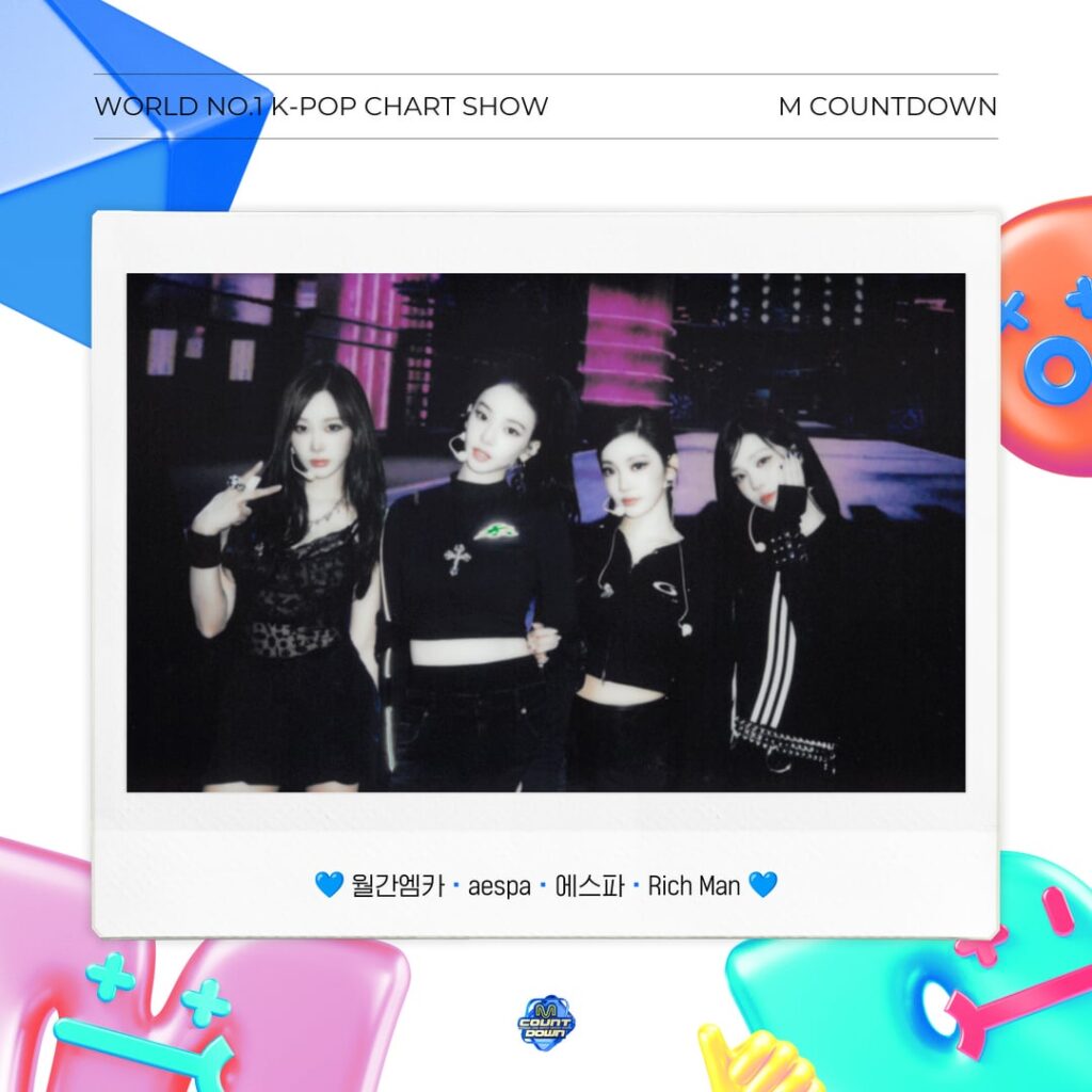 250930 MNET M Countdown Twitter تحديث مع AESPA - Monthly M العد التنازلي عدد سبتمبر