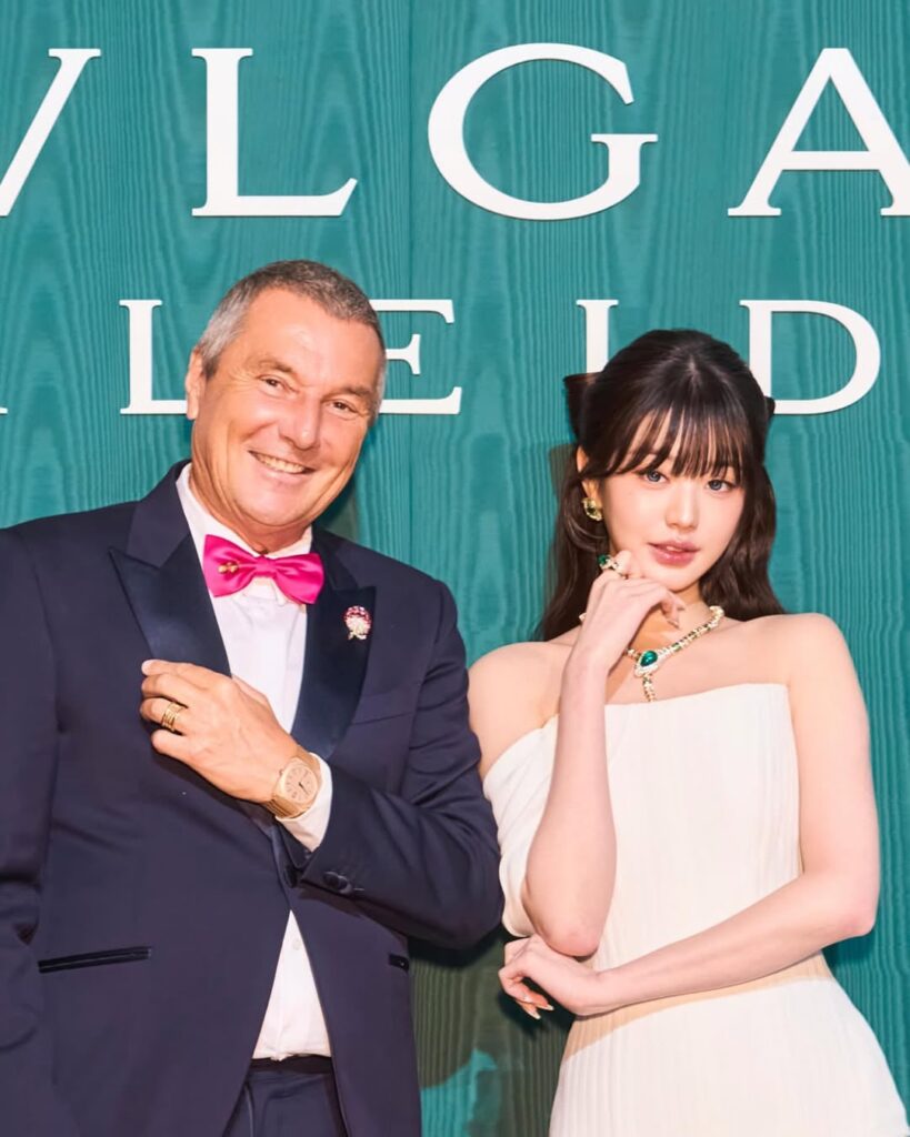 250917 Jean-Christophe Babin (الرئيس التنفيذي لـ Bvlgari) تحديث Instagram مع Wonyoung