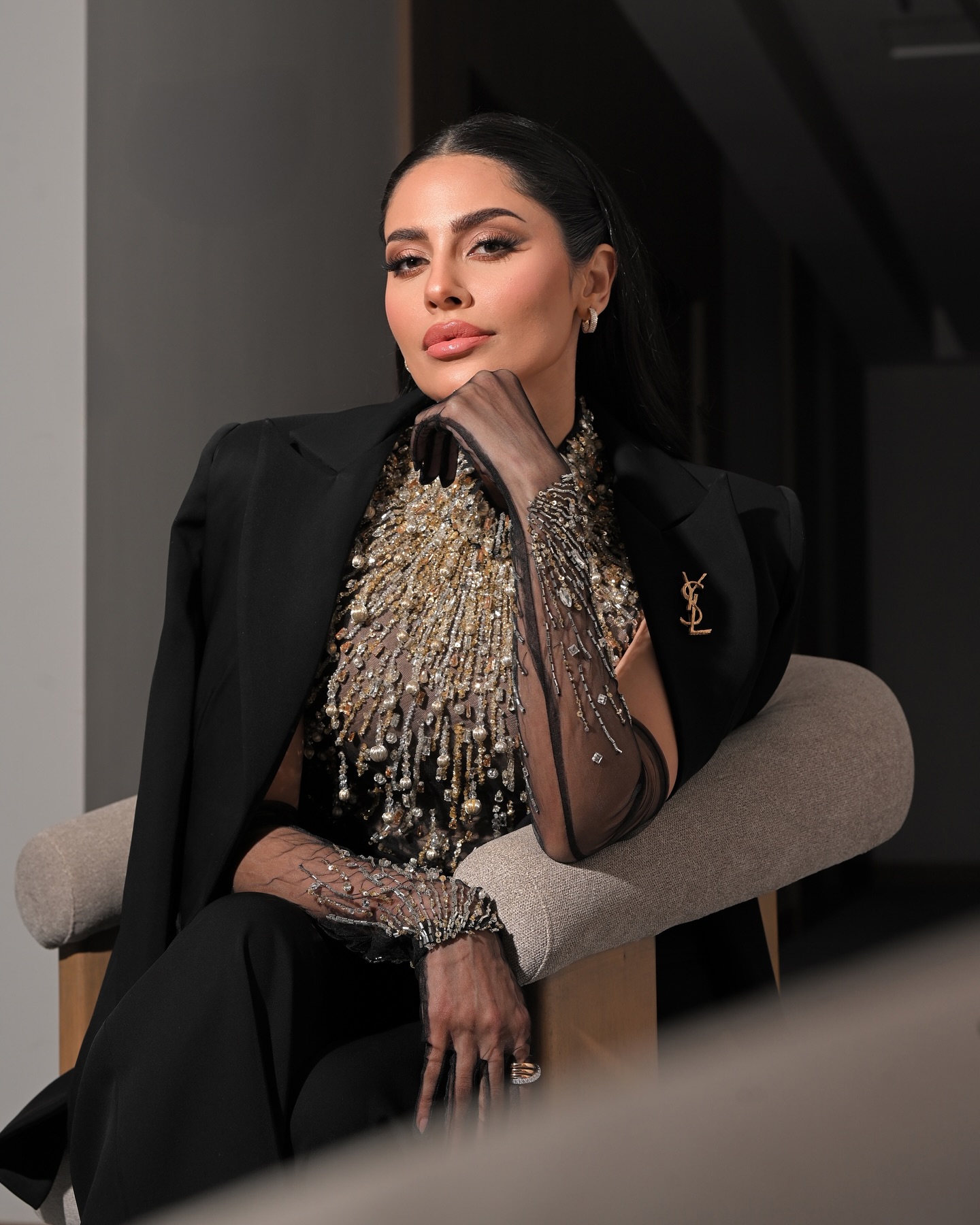 إلهام علي بمجوهرات الفردان (إنستغرام)