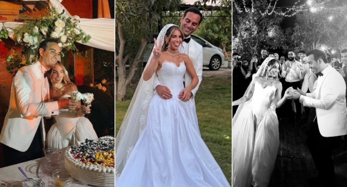 الصور الأولى من حفل زفاف هاجر السراج