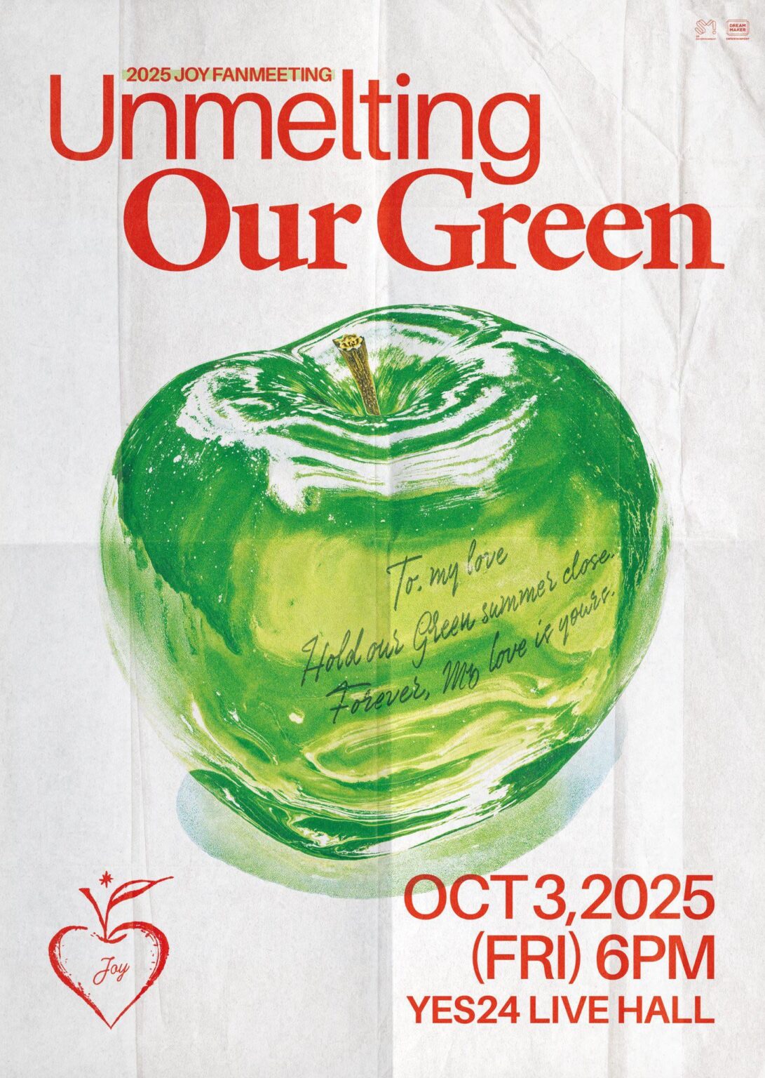 Red Velvet Joy - 2025 Fanmeeting "Underting Our Green" (ملصق دعابة)