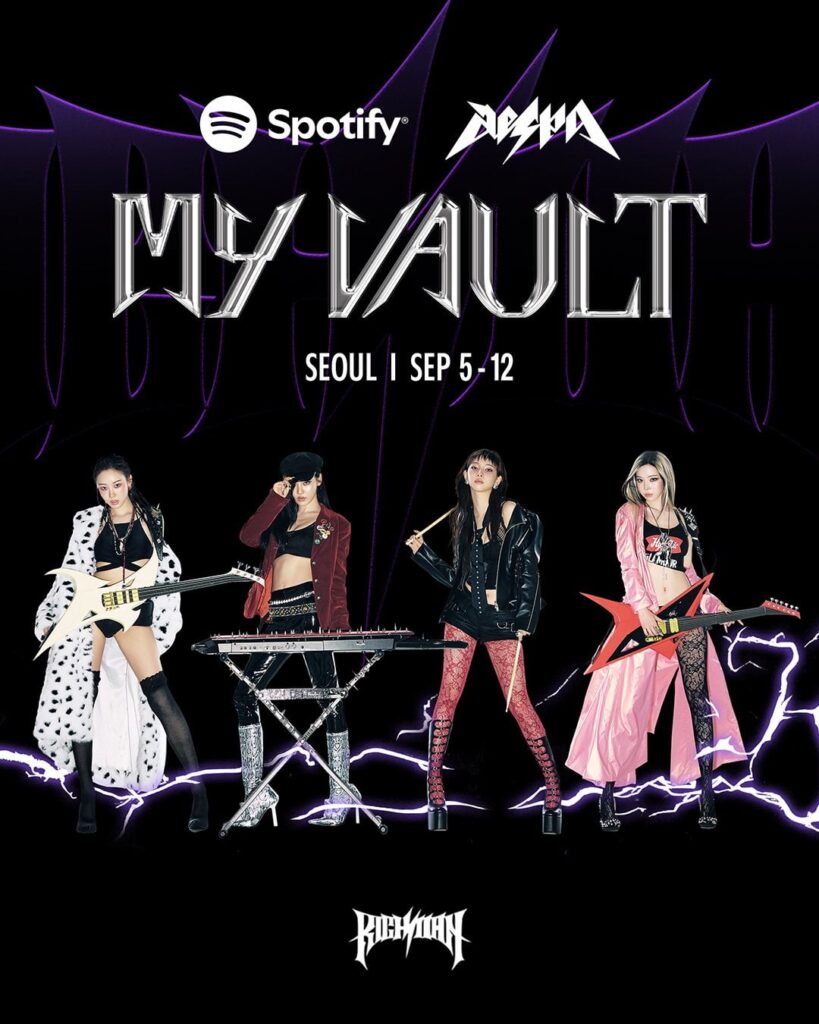 250901 AESPA X Spotify - Rich Man "My Vault" المنبثقة في سيول (إشعار الحدث)