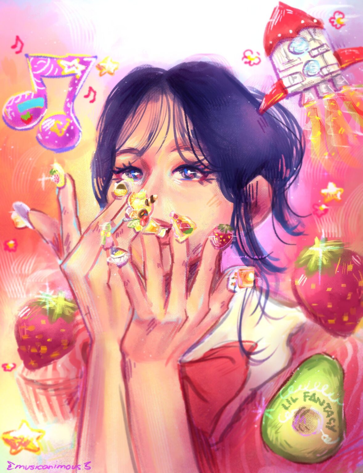 Chaeyoung Fanart من قبلي ~ 🍓🥑