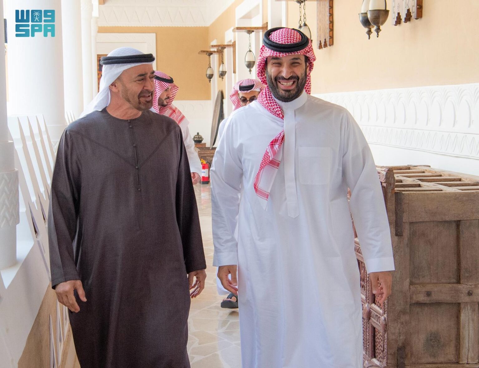 سياسي / سمو ولي العهد يستقبل سمو رئيس دولة الإمارات العربية المتحدة - وكالة الأنباء السعودية