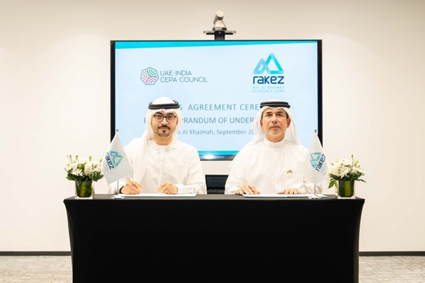 شراكة بين «راكز» ومجلس اتفاقية الشراكة الاقتصادية بين الإمارات والهند