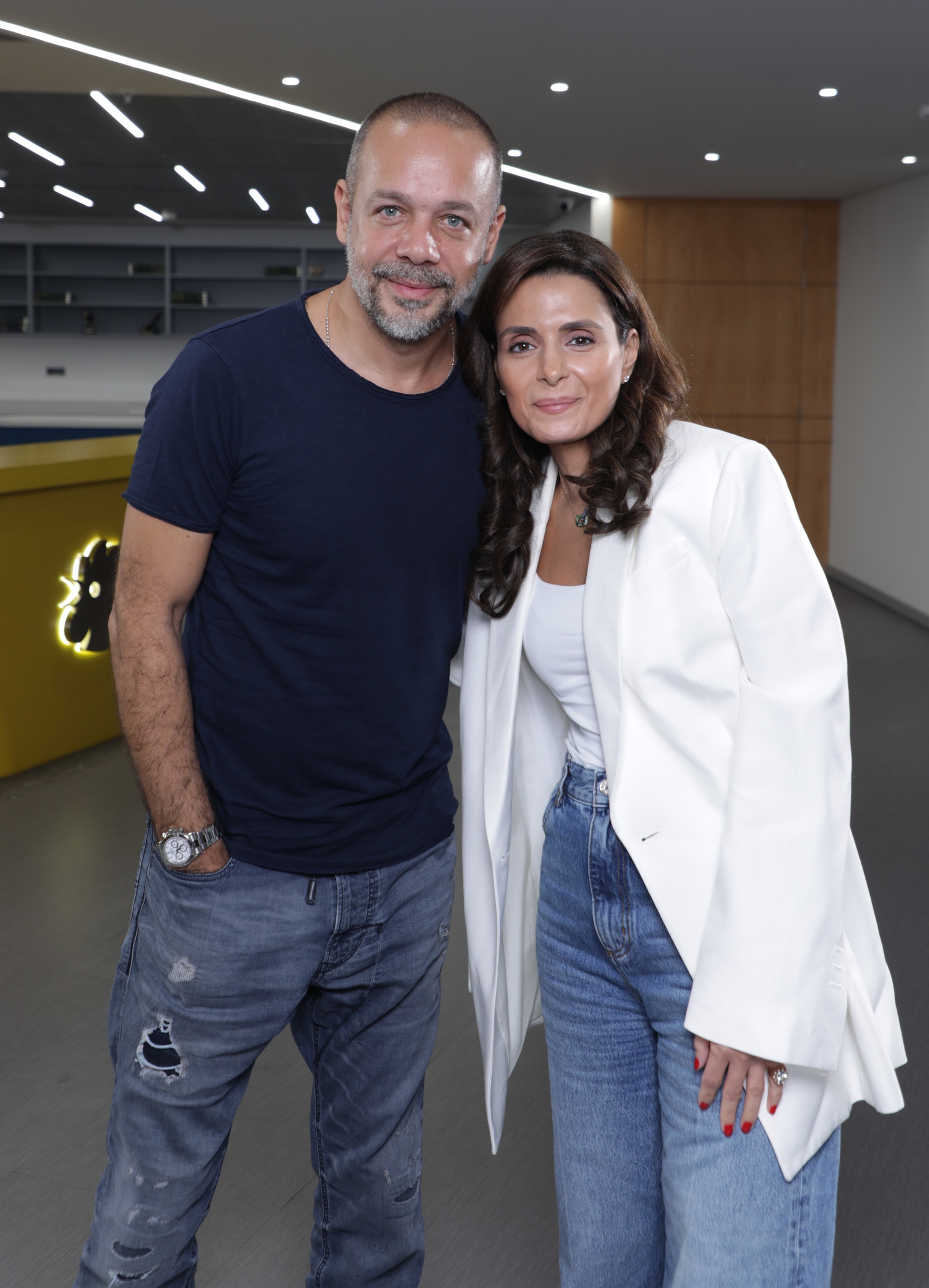 نايلة تويني وضيفها ميشال فاضل (النهار)