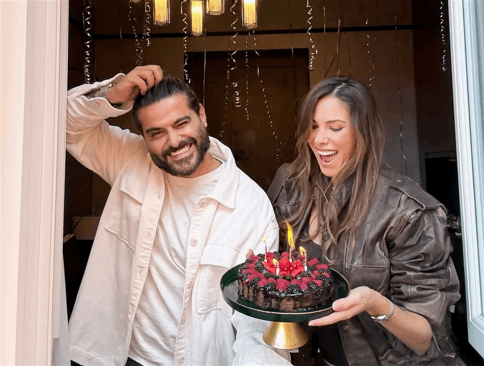 دانييلا رحمة تحتفل بعيد ميلاد ناصيف زيتون بلقطات رومانسية في إيطاليا