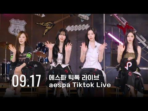 250917 AESPA Tiktok Live - The 6th Mini Album "Rich Man"
