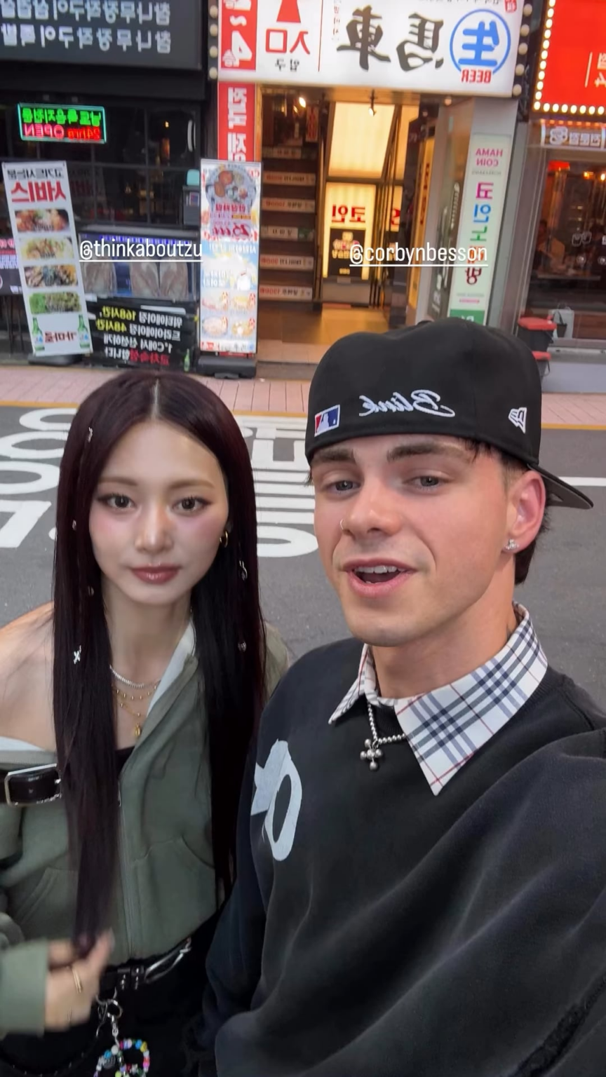 250911 تحديث قصة MTV Instagram - Tzuyu و Corbyn Besson على تصوير الفيديو الخاص بهم