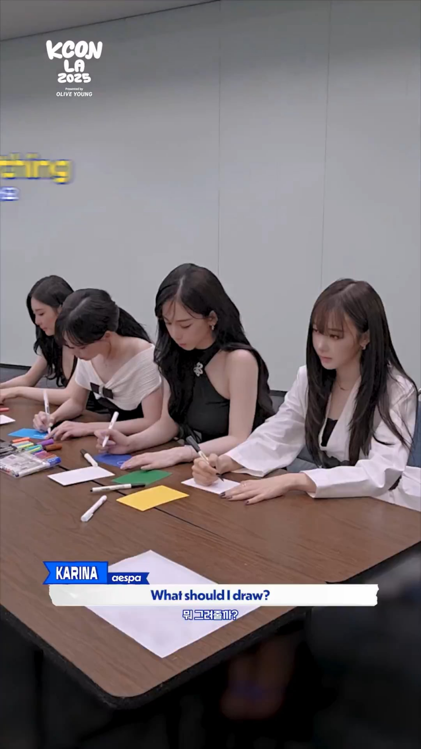 250907 KCON TIKTOK UPDATE مع AESPA - [#KCONLA2025 ] تسجيل الدخول خلف 📹