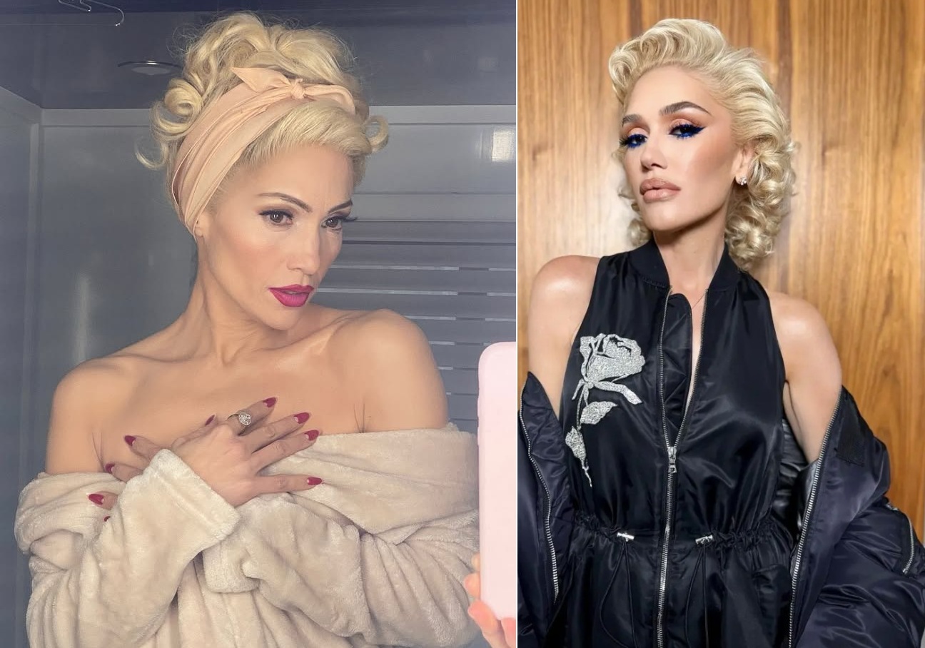 جينيفر لوبيز وغوين ستيفاني بصبغة الشعر الاشقر البلاتيني (انستغرام)