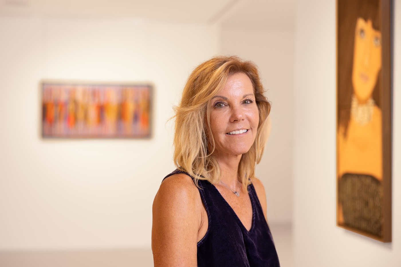 الفنانة التشكيلية فاليري غصيني. (المنظمون)