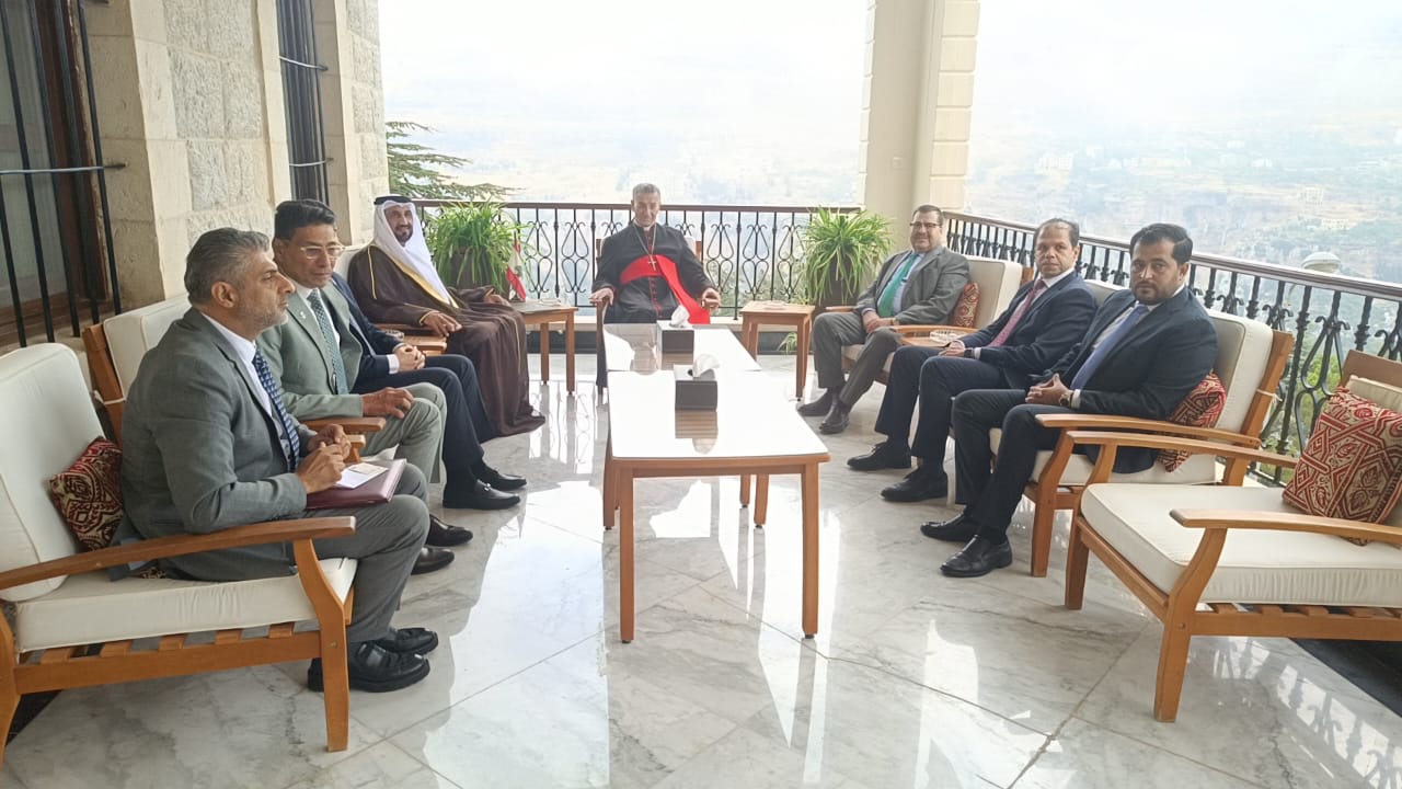 الراعي ووفد البرلمان العربي (مواقع)