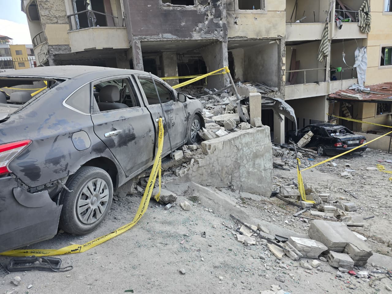 حجم الدمار في حي كسار زعتر في النبطية (أحمد متتش). 