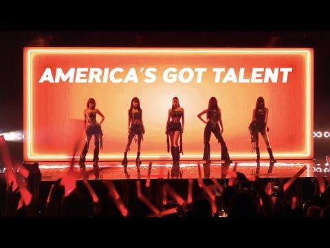 250912 Le Sserafim - Hot (English ver.) + Antifragile (Stage Cam) @ America's Got Talent