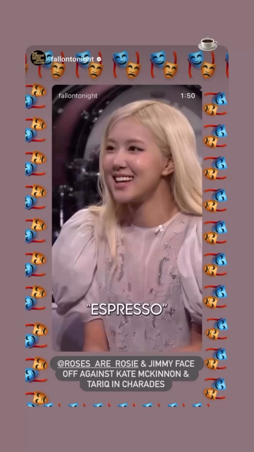 250924 تحديث قصة Rosé IG