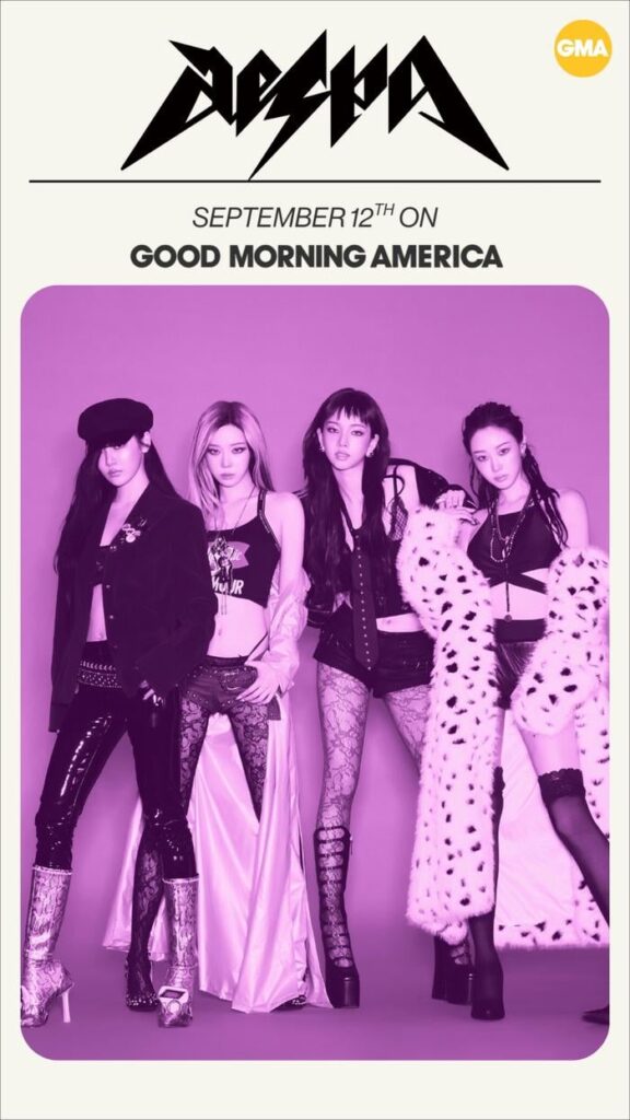 250910 أكد AESPA على الأداء على "Good Morning America" ​​و "The Jennifer Hudson Show"