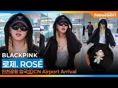 250909 مطار Rosé @ Incheon الدولي (وصول من نيويورك)