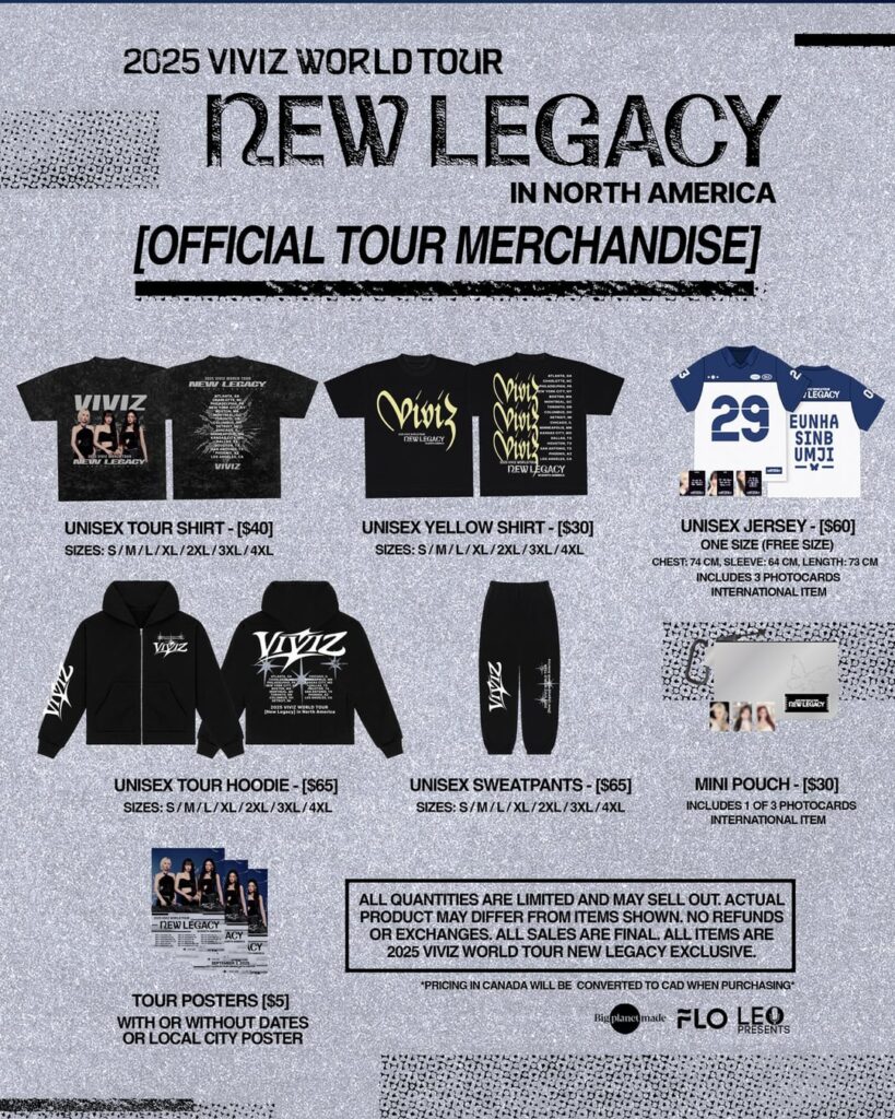 Viviz - 2025 World Tour "New Legacy" في أمريكا الشمالية (جولة رسمية)