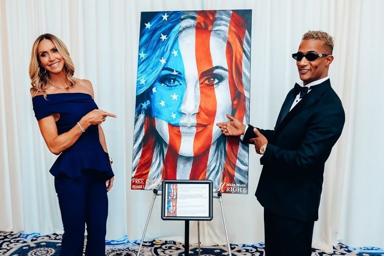 lara trump and mohamed ramdan mr1 and makemusicright instagram