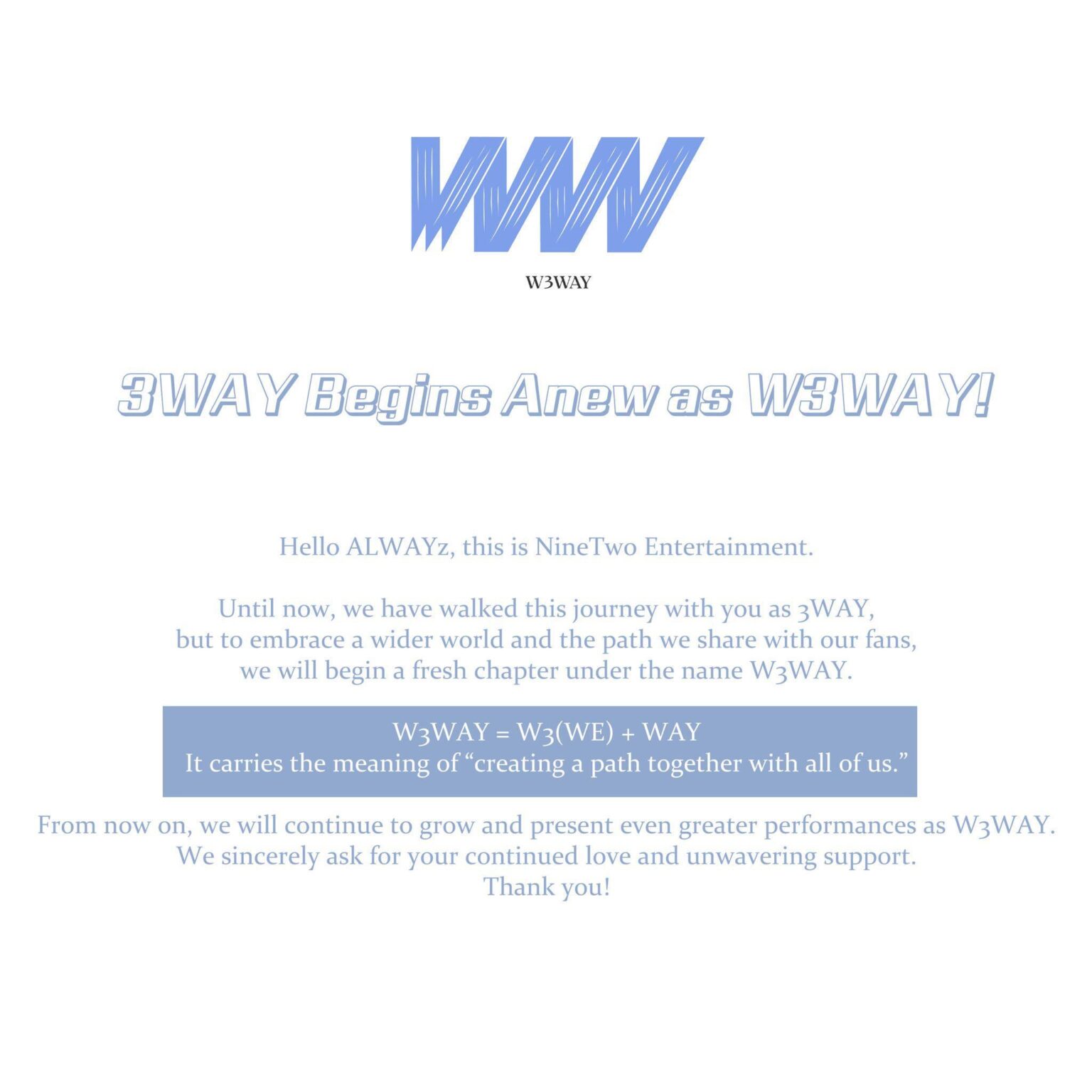 أعلنت 3Way عن تغيير اسمها إلى W3Way