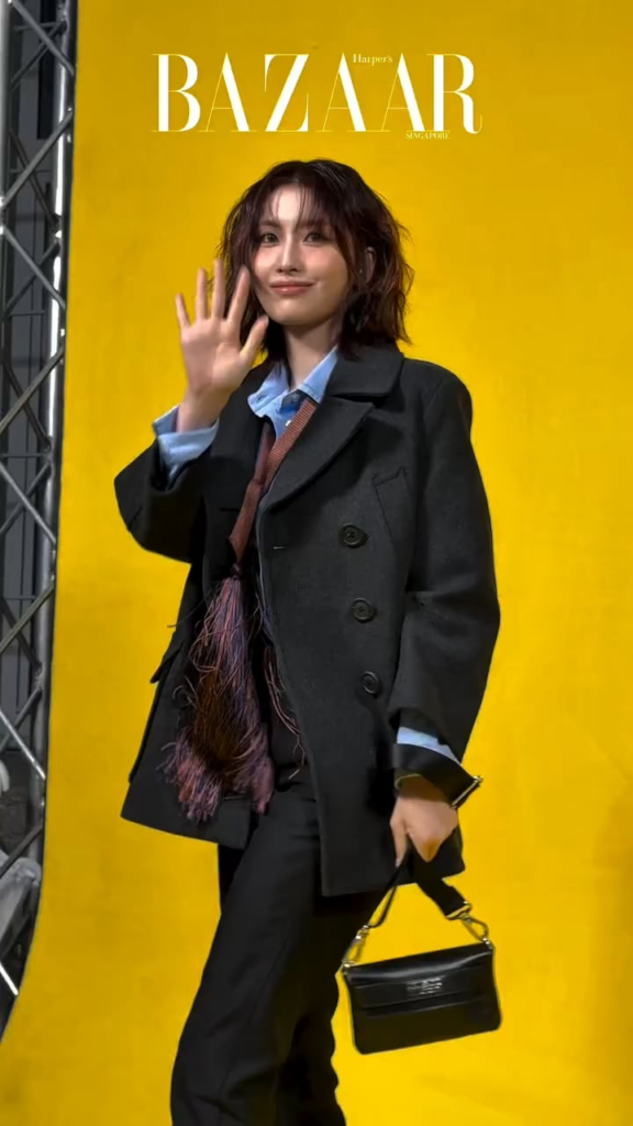 250925 تحديث Harper's Bazaar Singapore Instagram - أوه نعم ، مومو تعرف أنها تخدم ... 👸🏻 [OnitsukaTigerSS26]